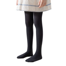 Girls Cotton Cable Knit Footed Pantyhose