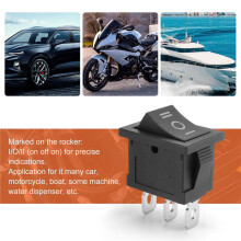 SPDT -OFF- 3 Position Snap In Boat Rocker AC 250V/6A 125V/10A