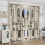 Farmhouse Kitchen Curtains Vintage Fork Spoon Beige Linen 4