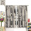 Farmhouse Kitchen Curtains Vintage Fork Spoon Beige Linen 3