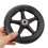 Wheelchair Replacement Wheels Black PVC 2 Pieces 5