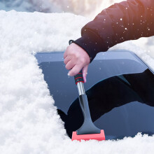 Oxford Car Snow Shovel Aluminum Telescopic Ice Scraper Snow
