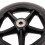 Wheelchair Replacement Wheels Black PVC 2 Pieces 3