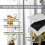Sunflower Black White Scottish Grid Bee Curtains 2 Panels 6