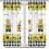 Sunflower Black White Scottish Grid Bee Curtains 2 Panels 2