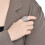 Stainless Steel Biker Ring Silver Size 6 5