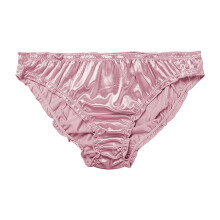Satin Bikini Panties for Women Pink M