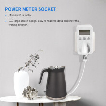 Digital Power Meter Plug-In Socket Electric Wattmeter Monitor Uk Plug