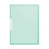 Swing Clip Plastic Report Folder Green Letter Size 1