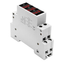 Guide Rail Three-Phase Voltmeter AC Digital LED Display
