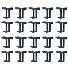 20PCS Photovoltaic Panel Drainage Buckle Surface Plate Solar Panel Water Drain Clip for Solar Panel Draining Black 40mm