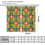 Floral Curtains Retro 70s Geometric Minimalist 2 Panels 5