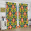 Floral Curtains Retro 70s Geometric Minimalist 2 Panels 7