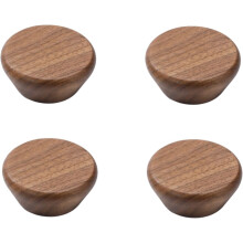 Dresser Knobs Round Wooden Handle Beech 38mm 4 pcs