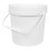 Plastic Bucket with Lid 5L White Round Container 1
