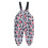 Rain Bibs for Kids Waterproof Suspender Overalls Black Size 1