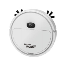 White Kids Robot Vacuum Cleaner Toy Educational Floor