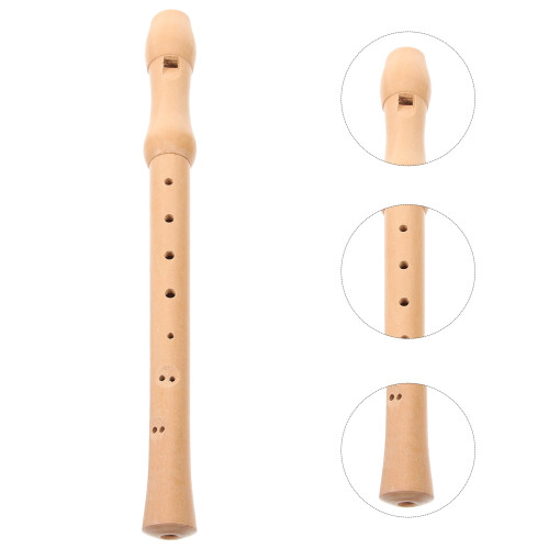 Soprano Recorder Wooden 8-Hole 1 Set