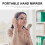Round Handheld Mirror with Long Handle 5 pcs 6