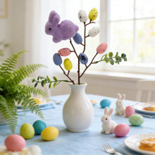 Easter Rabbit Floral Stems Artificial Spring Decorations