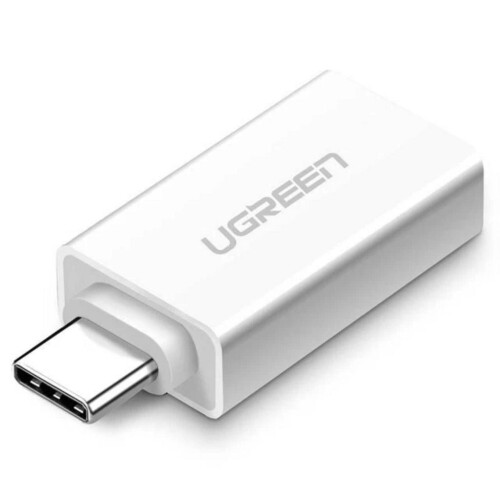 UGREEN Adaptér USB-C na USB-A 3.0 - bílý