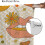 Lips Curtains Boho Vintage Orange Checkered 84x84in 6