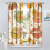 70s Lips Curtains Boho Vintage Orange Checkered 84x84 in 3