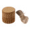 Brown Round Cowhide Hanging Tags 100 pcs 4