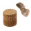Cowhide Card Hanging Tags Brown Round Craft Labels 100 Pcs 6
