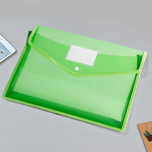 Heavy Duty Plastic Expanding File Folder Green Legal Size 2