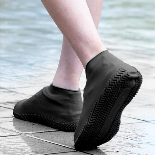 Silicone Shoe Covers Waterproof Reusable Slip Resistant L 2