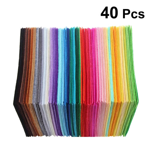 Nonwoven Fabric Sheets 10x15cm Multicolor 40pcs 1