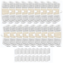 Conjunto de 18 Filtros para Bebedouro de Animais de Estimação Oneisall PW04 de 3,5 Litros para Gatos - Filtro de Reposição de Longa Duração