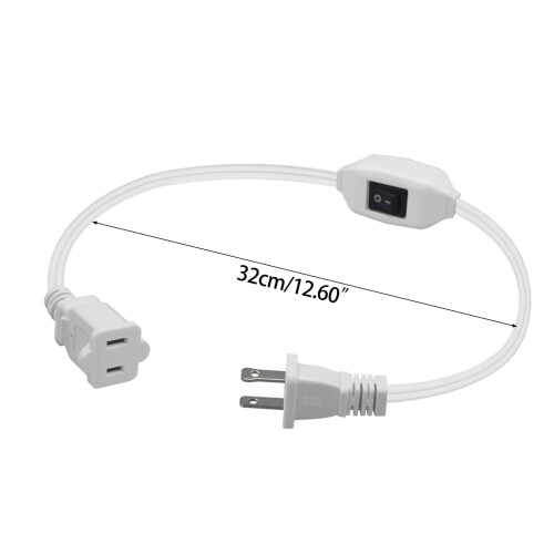 Indoor Lamp Extension Cord with On/Off Switch 1