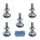 Self-Leveling Cabinet Feet with Nut and Bolt, 45-Piece Set 2