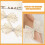 Rhinestone Shoe Charm Beige Bowknot 1 Pair 3