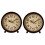 Digital Wall Clock Gold Retro Style 2 Pack 4