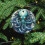 Vintage Blue Octopus Ceramic Ornament 3 inch 8