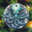 Vintage Blue Octopus Ceramic Ornament 3 inch 2