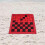 Checkers Board Game Set Jumbo Reversible Mat 3-in-1 8