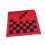 Checkers Board Game Set Jumbo Reversible Mat 3-in-1 3