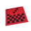 Checkers Board Game Set Jumbo Reversible Mat 3-in-1 5