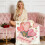 Double-Sided Fleece Throw Blanket Soft Breathable Pink 1