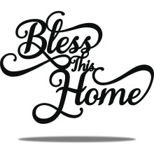 Bless This Home Metal Wall Stencil 14.5 in and 18 in