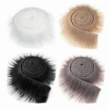 Artificial Fur Strips Fabric for DIY Crafts 10m