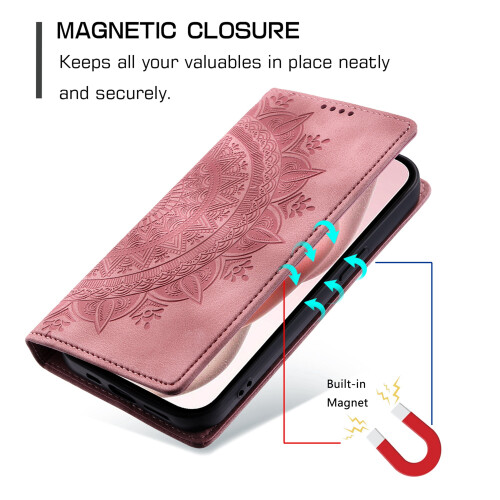 Θήκη Flip Wallet για iPhone XS Max – Δερμάτινη με ανάγλυφη εκτύπωση 1