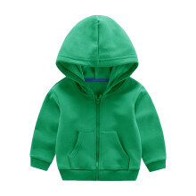 Boys Hoodie Winter Coat 110cm Patchwork Letter Green