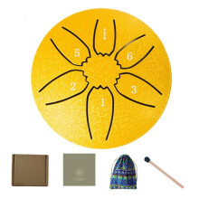 Carbon Steel Tongue Drum 3 Inch 6-Tone