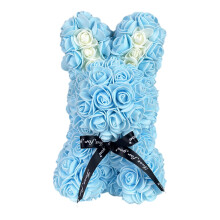Valentine's Day Rose Bunny Foam Plush Toy with DIY Gift Box