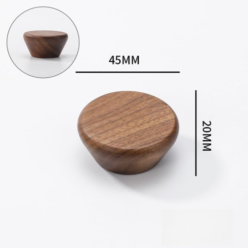 Dresser Knobs Round Wooden Handle Beech 38mm 4 pcs 1